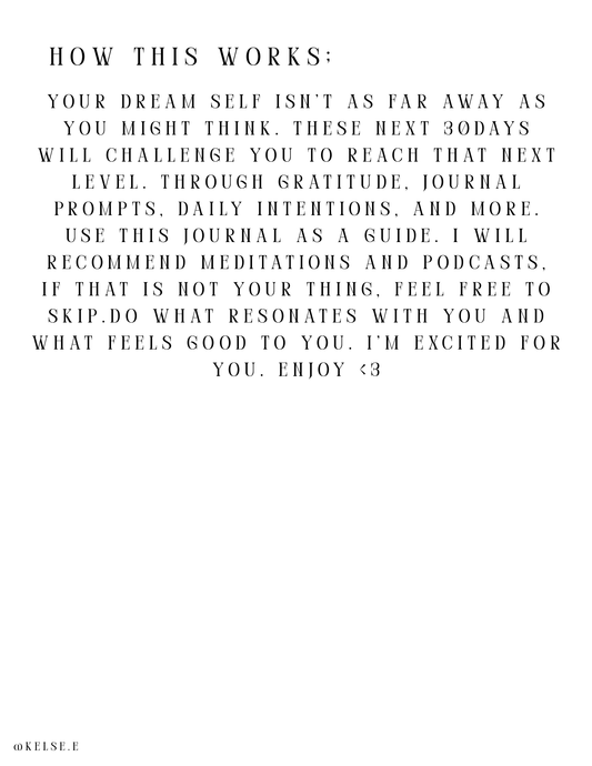 Text on a white background explaining how to use a journal for personal growth and self-improvement.