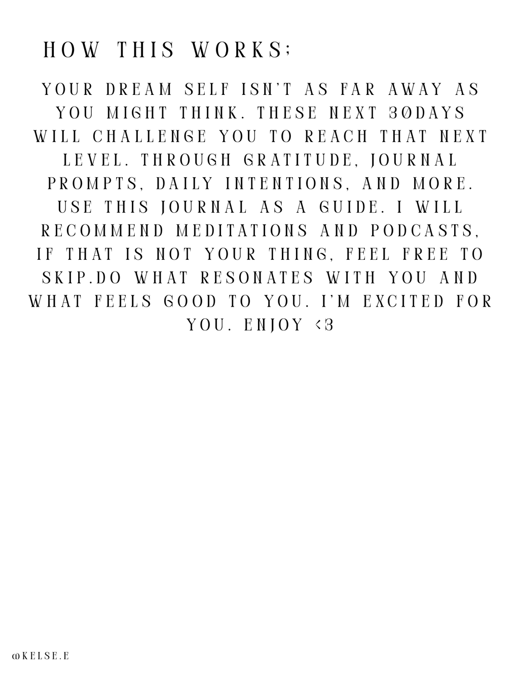 Text on a white background explaining how to use a journal for personal growth and self-improvement.