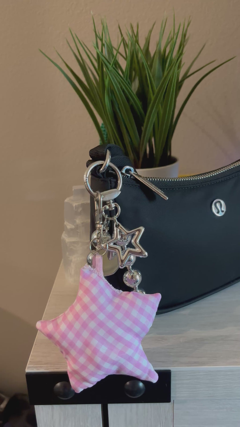 STARLIGHT BAG CHARM-PINK