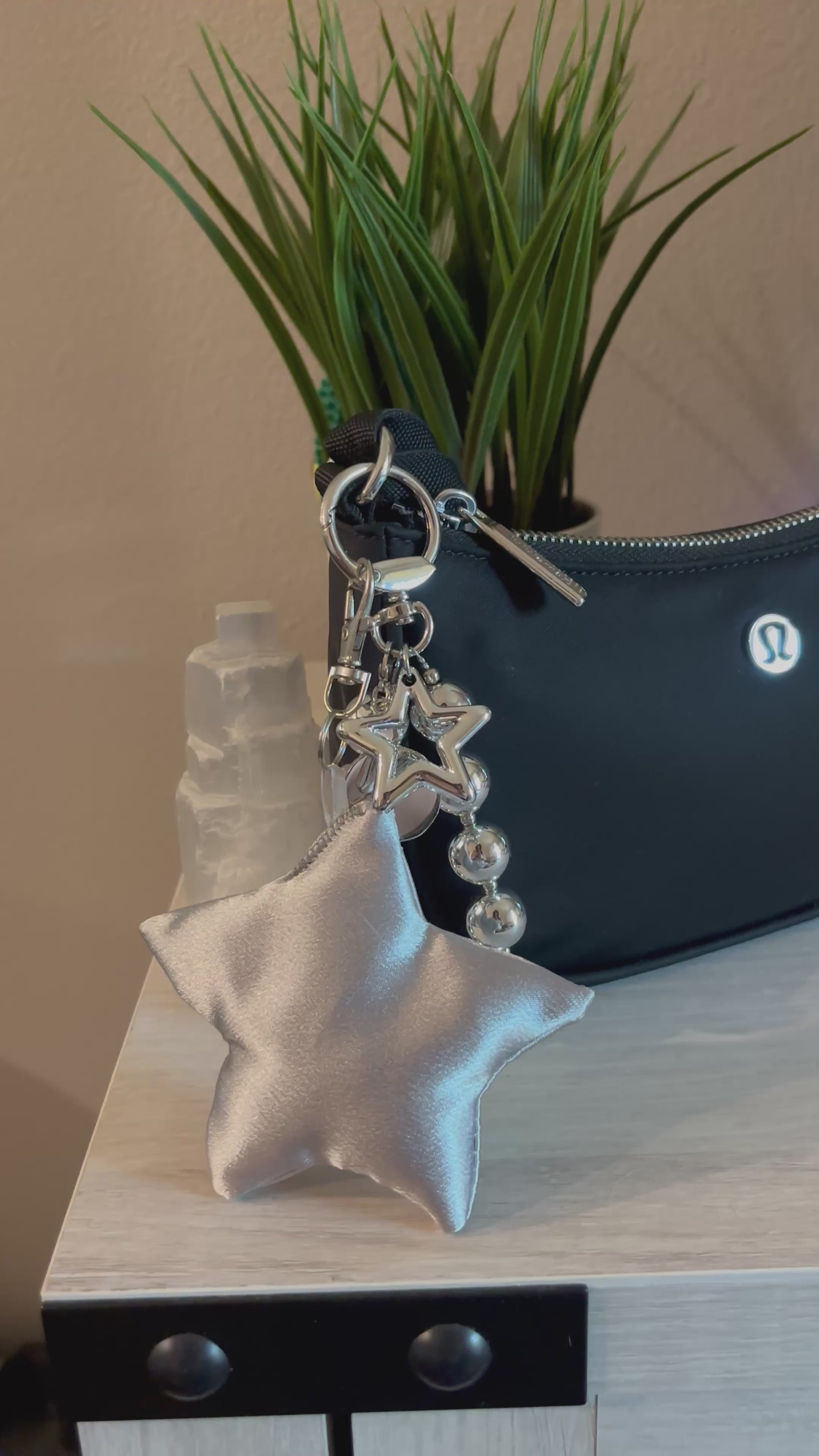 STARLIGHT BAG CHARM-SILVER